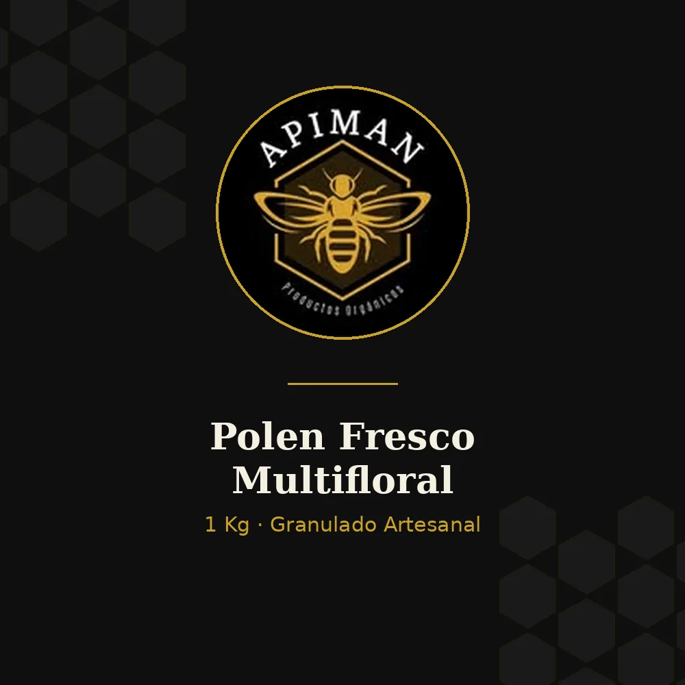 Frasco de polen de abeja 1 kg ApiMan