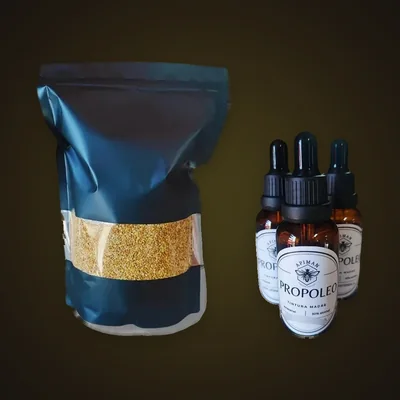 Pack de polen 1 kg más 3 propóleo de ApiMan