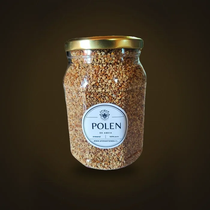 Envase de 500 g de polen de abeja fresco multifloral ApiMan