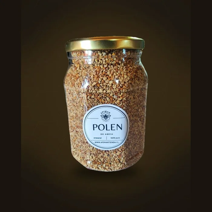 Envase de 500 g de polen de abeja fresco multifloral ApiMan