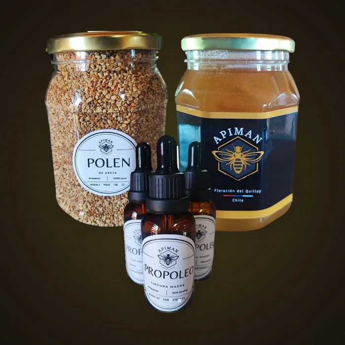 Pack completo de polen, propóleo y miel de ApiMan